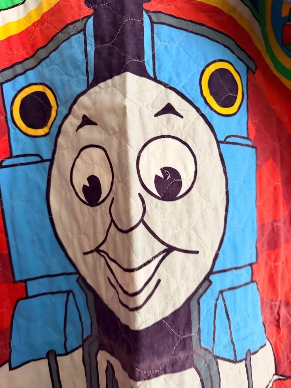 Thomas & Friends Blue & Red Plush Engine Throw Blanket